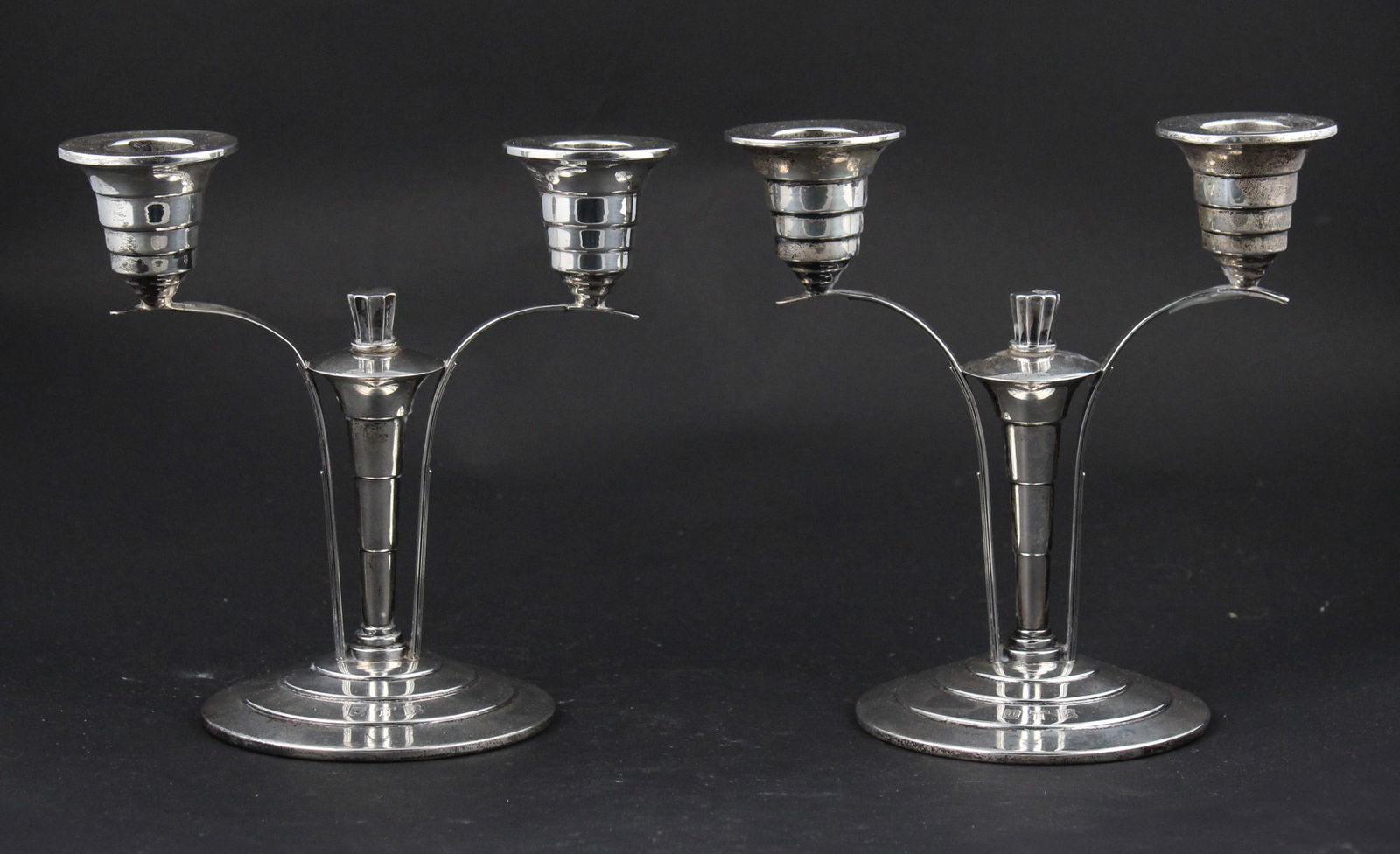 Pair of International Sterling Silver Two Light Candlesticks (1 of 7)
