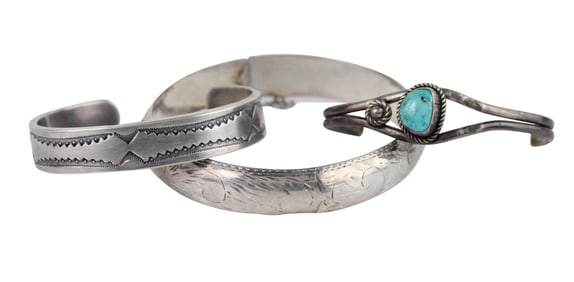 Vintage Sterling Silver Bangle Bracelet