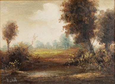R. Milla, Pastoral Landscape, Oil on Canvas