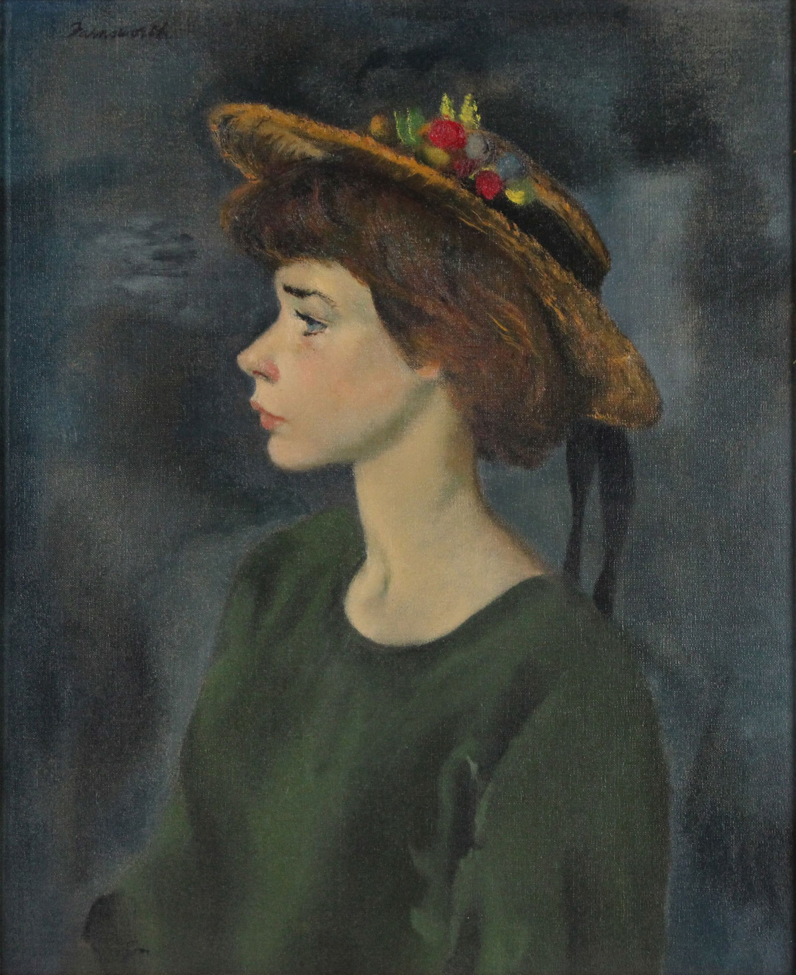 Jerry Farnsworth, American 1895-1983, Susan, Oil on Canvas (1 of 8)