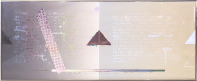 Shusaku Arakawa, Japanese 1936-2010, A Forgettance (Exhaustion Exhumed), Lithograph and Screenprint