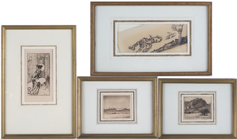 Two Diminutive Landscape, Engravings