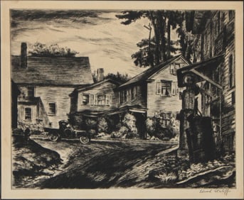 Edward Staloff, 1893, Driving Home, Drypoint