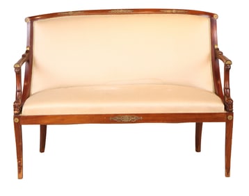 Empire Style Mahogany Sofa