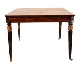 Chippendale Style Parcel-Gilt Mahogany Dining Table