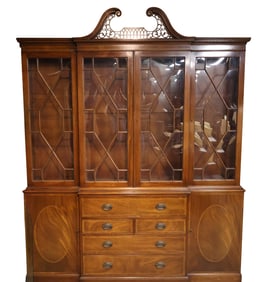 George III Style Mahogany Breakfront