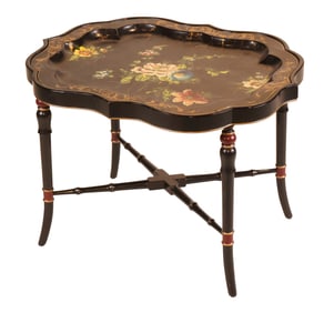Victorian Painted Tole Tray