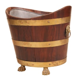 Regency Brass-Mounted Mahogany Cellarette
