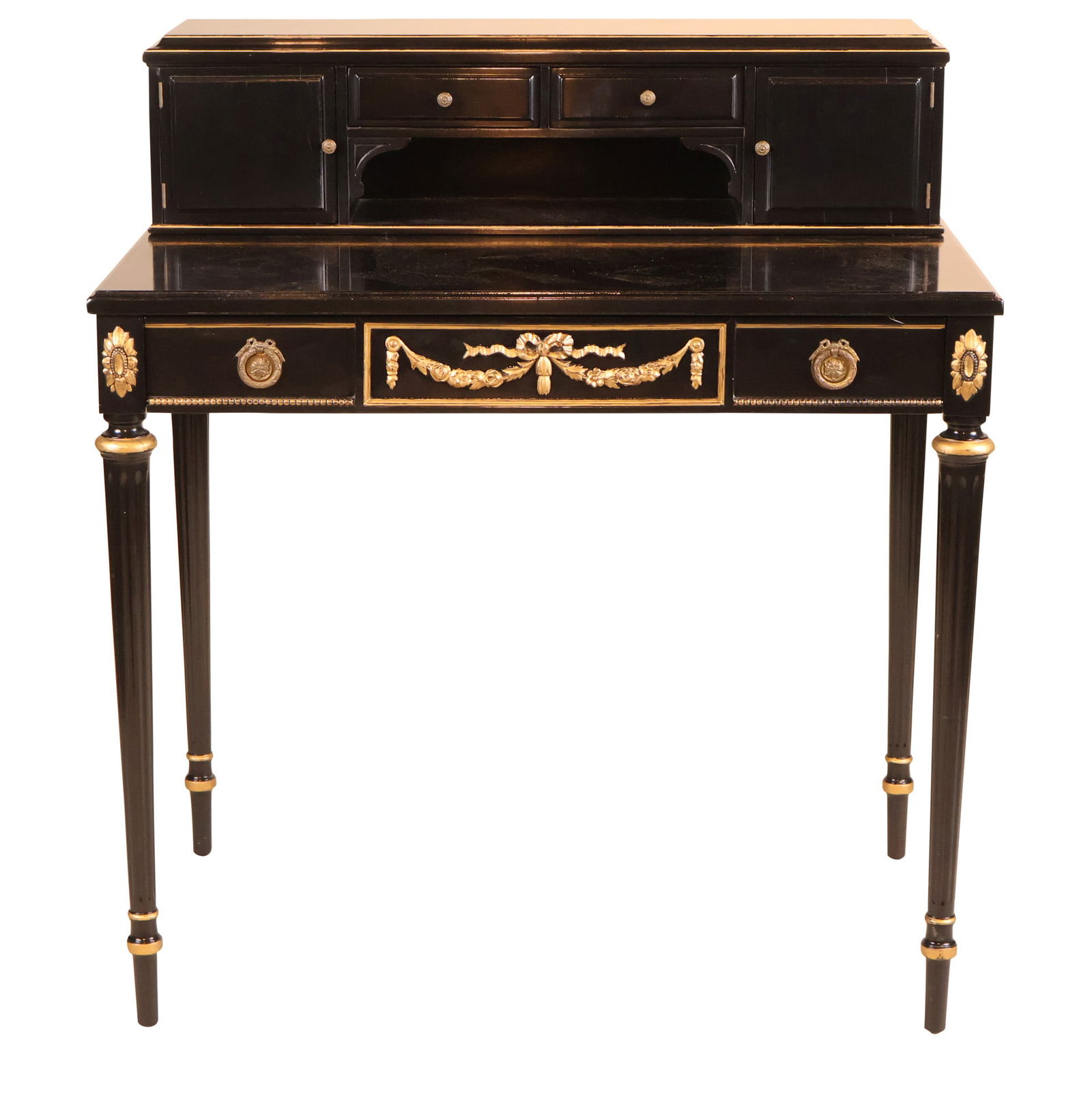 Napoleon III Style Ebonized Ladies Writing Desk (1 of 10)
