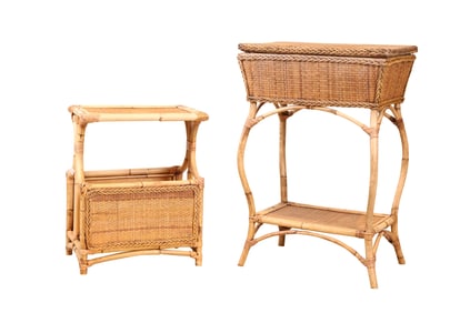 Two Rattan Tables