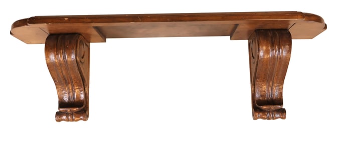 Baroque Style Wood Wall Shelf
