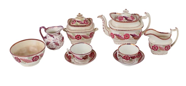 Lustreware Porcelain Tea Service