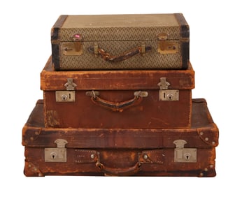 Three Vintage Suitcases