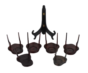 Group of Assorted Wood Stands