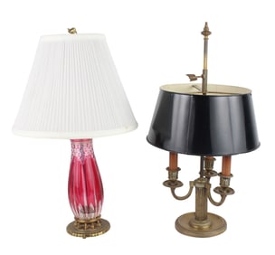Brass Bouillotte Table Lamp