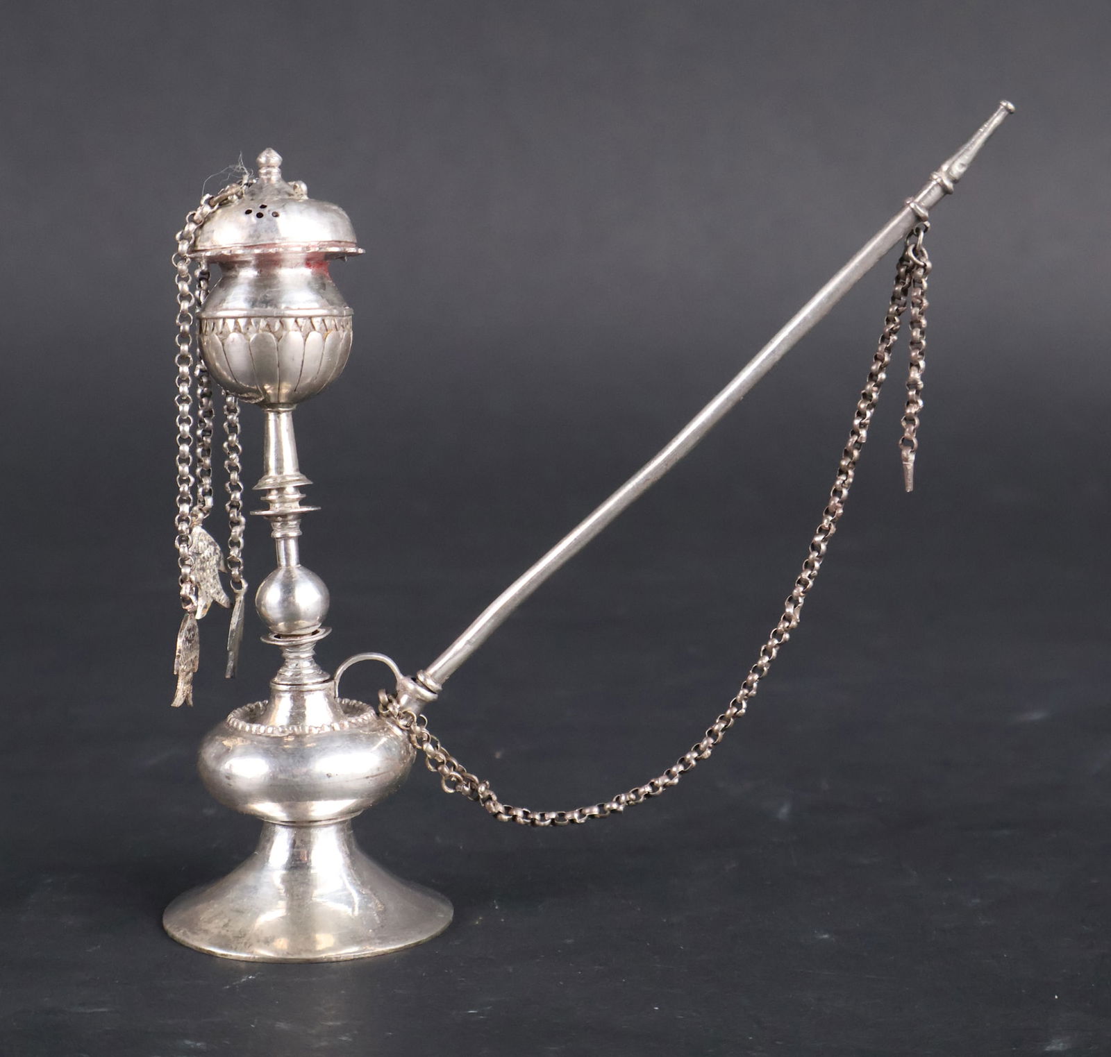 Antique Silver Opium Pipe (1 of 11)