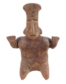 Pre-Columbian Pottery Jalisco Woman Shaft Tomb Figure