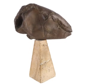 Bronze Casting of a Ram's Skull