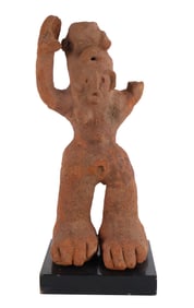 Large Fired Clay Female Fetish Figure