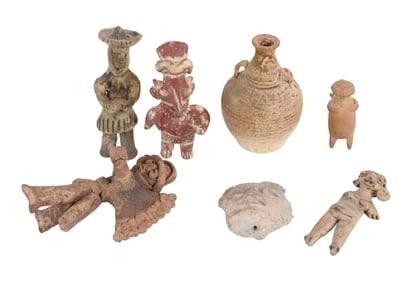 Group of Pre-Columbian Pottery Figures