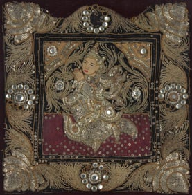Southeast Asian Beaded and Embroidered Tapestry Fragment