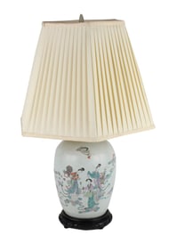 Chinese Famille Rose Porcelain Table Lamp
