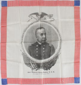 Rear Admiral George Dewey Silk Handkerchief
