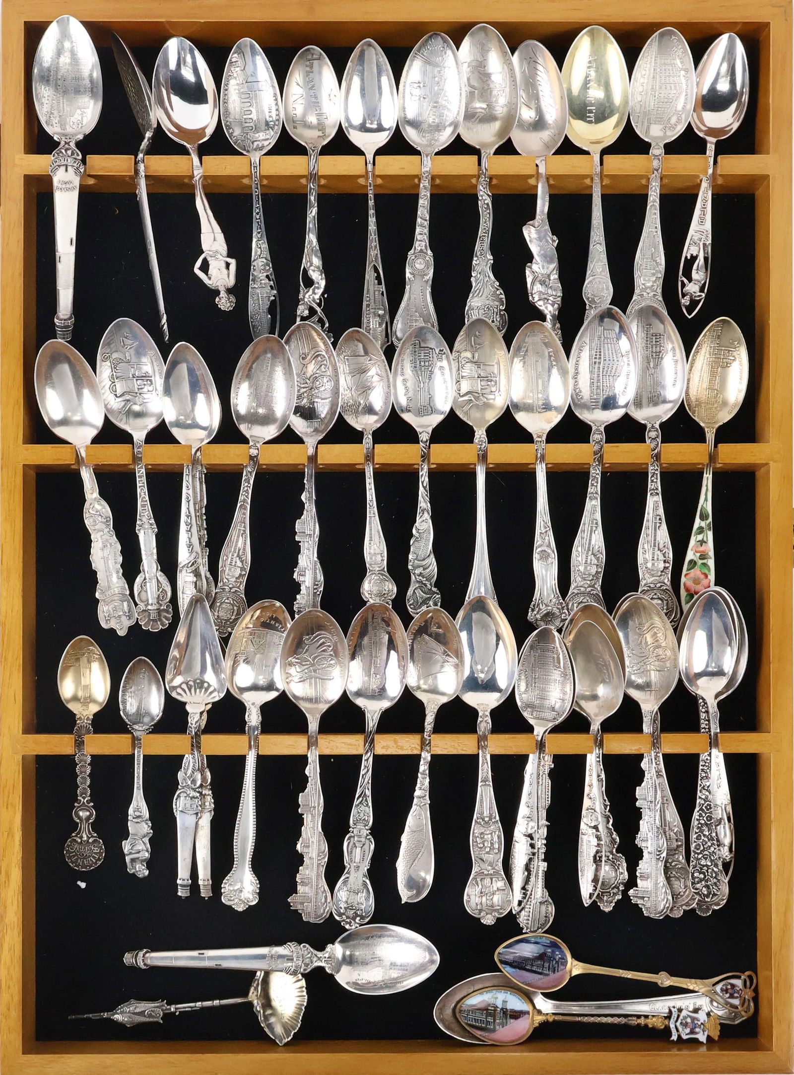 Forty-one Sterling Silver Atlantic City Spoons (1 of 15)