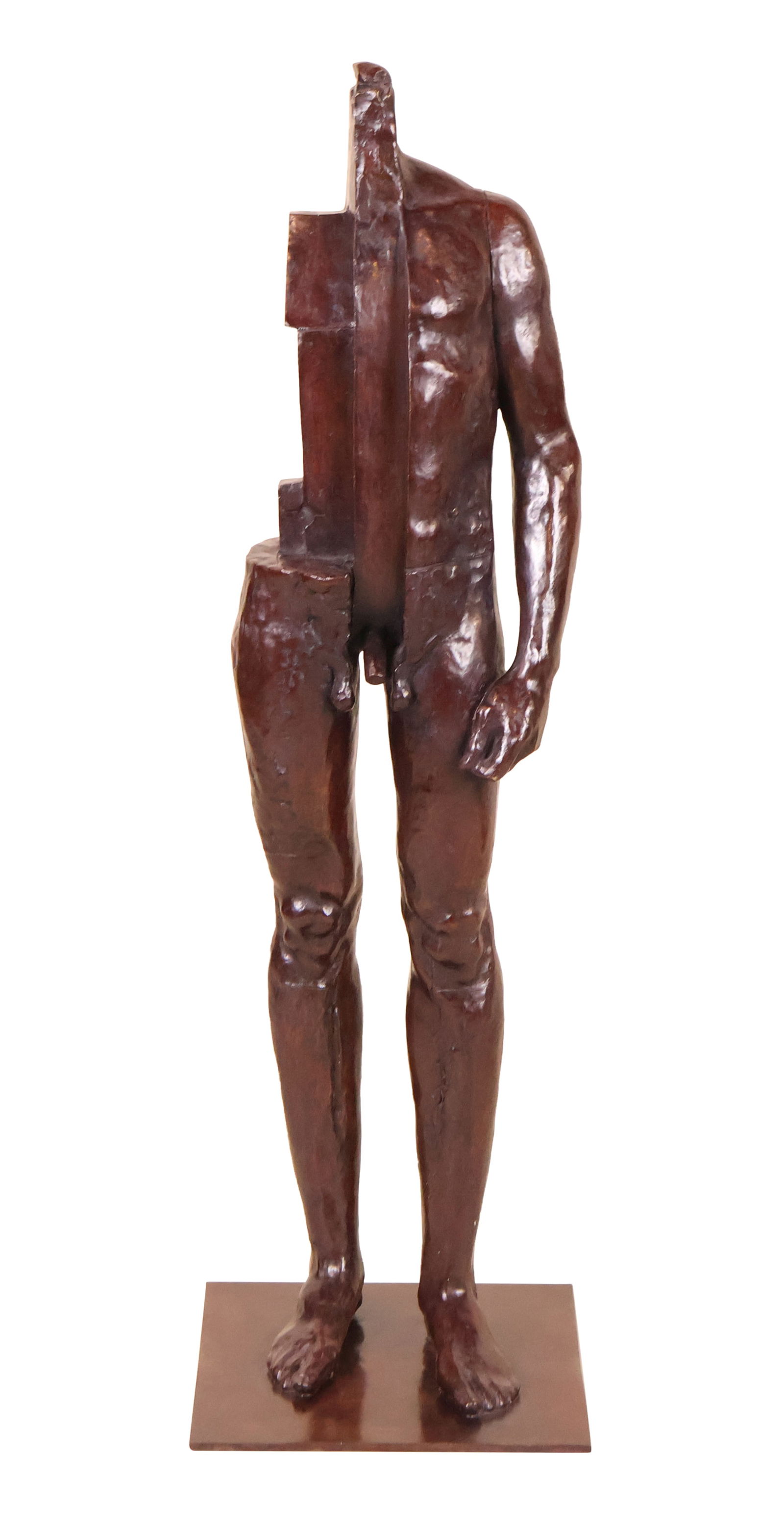 Mauro Corda, French 1960-, Standing Male Figure, Bronze Sculpture (1 of 13)