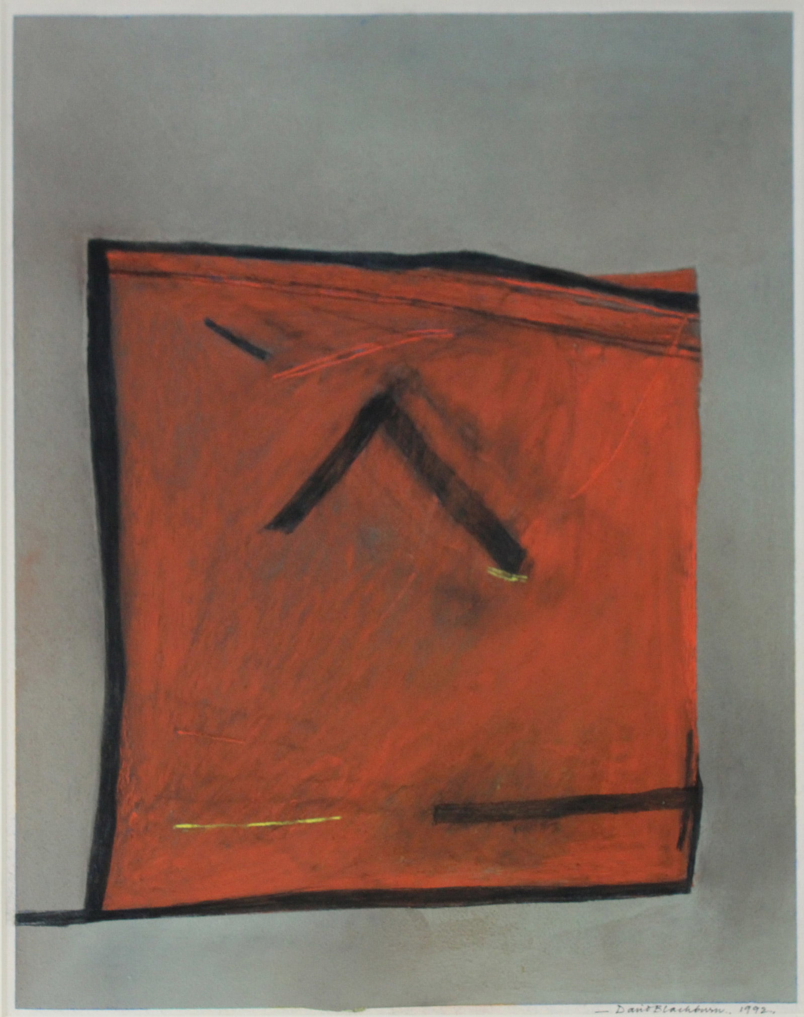 David Blackburn, British 1939-2016, Sunburst in Snow, Pastel on Paper: David Blackburn British, 1939-2016 Sunburst in Snow Pastel on Paper Signed l.r., labeled verso, dated 1992. Sight: 24 1/2 x 20 1/2 in. (62.2 x 52.1 cm.), Frame: 32 1/4 x 28 in. (81.9 x 71.1 cm.)