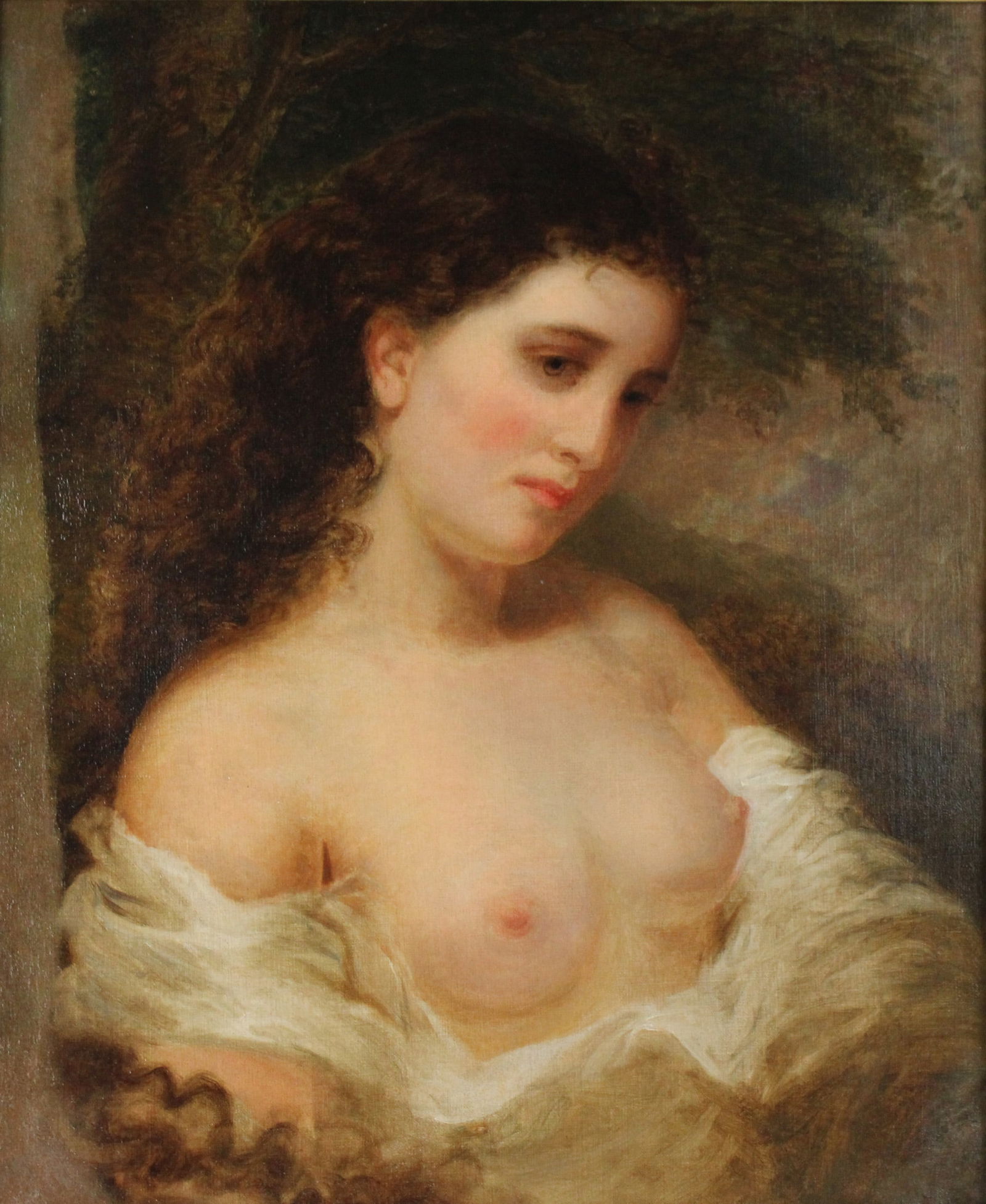 Attributed to Thomas Sully, Portrait of a Young Lady, Oil on Canvas: Attributed to Thomas Sully or one of his contemporaries.Provenance: Ex-Thomas Hope FamilyProvenance: Property from a Private 5th Ave, New York Collector.Sight: 23 x 18 3/4 in. (58.4 x 47.6 cm.), Frame