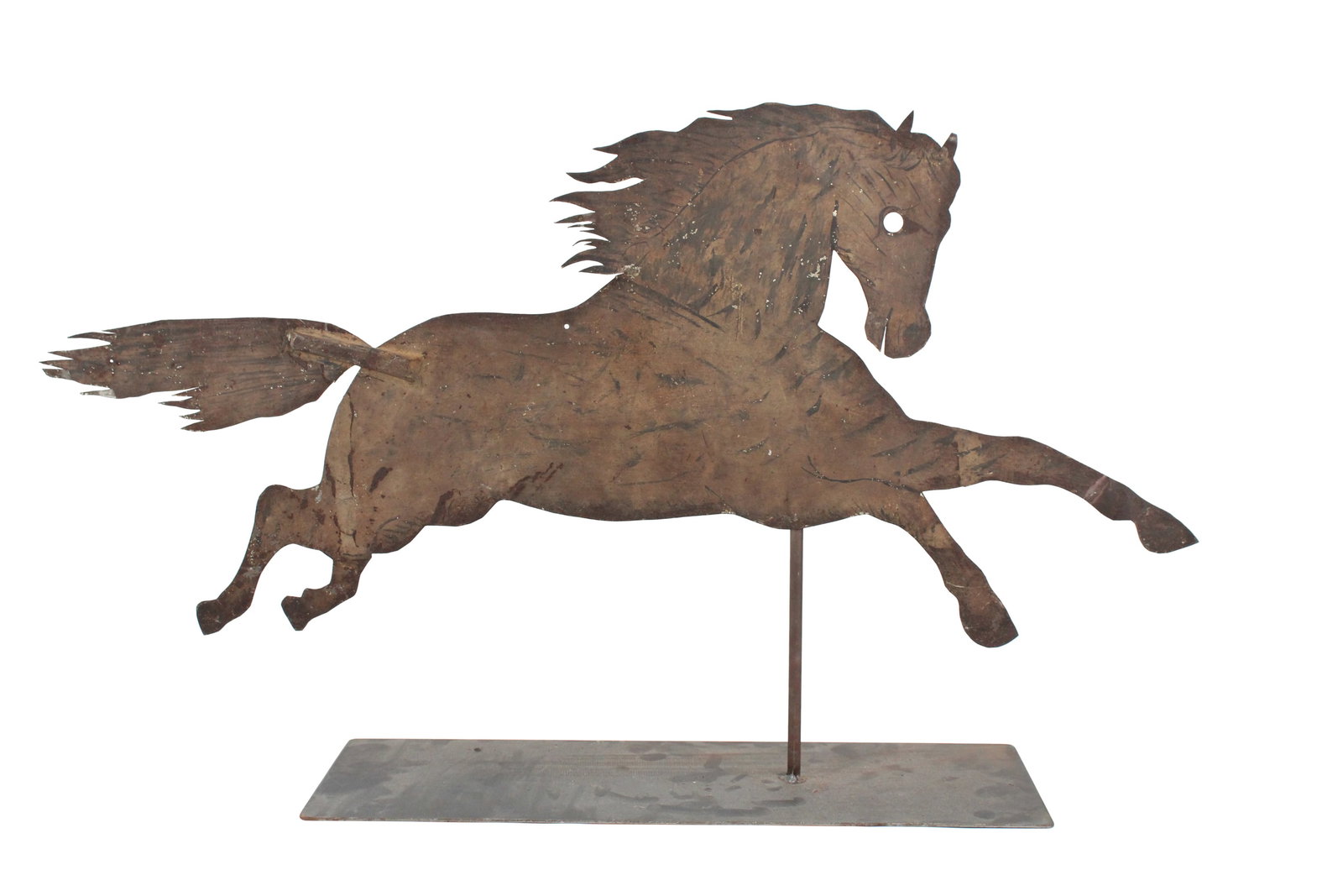 Painted Sheet Metal Running Horse Weathervane (1 of 6)