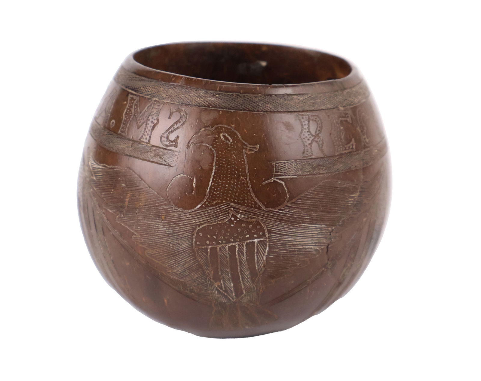 American Carved Coconut Shell (1 of 9)