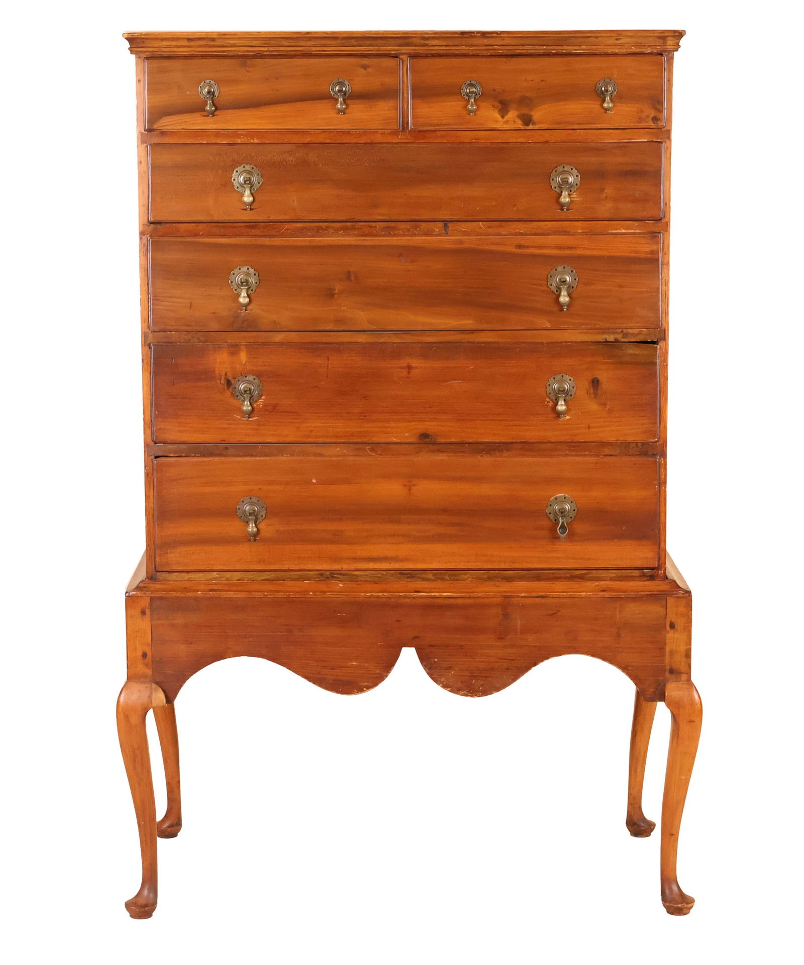 Queen Anne Walnut Chest on Frame (1 of 12)