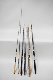 Group of Six Assorted Fishing Rods