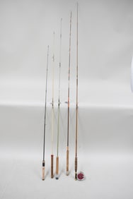 Group of Five Assorted Fishing Rods