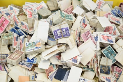 Group of Assorted United States Postmarked Stamps
