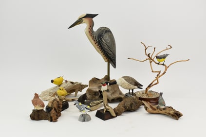 Group of Assorted New England Wood Carvings