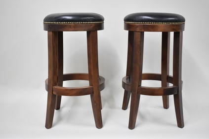 Pair of Wooden Bar Stools