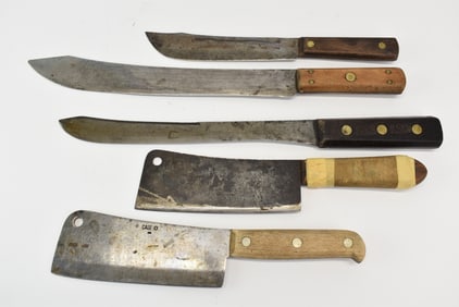 Vintage Case XX Cleaver and Knives