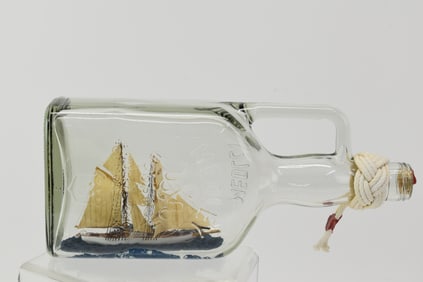 Ship in a Medley Bourbon Bottle