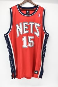Autographed Vintage New Jersey Nets Vince Carter Jersey