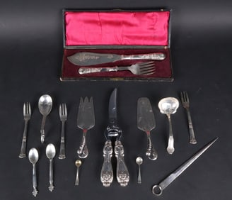 Twelve Georg Jensen Sterling "Acanthus" Coffee Spoons