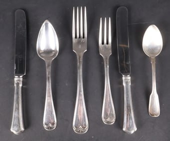 Assembled Dutch Silver Flatware Items