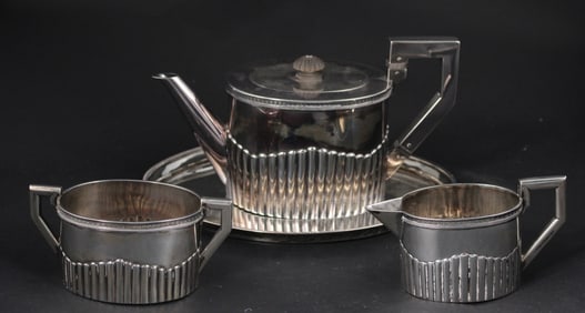 Dutch Silver Petite Three Piece Tea Set