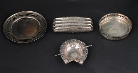 German 830 Silver Horseshoe-form Ashtray