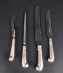 Vintage Sterling Silver Meat Carving Set