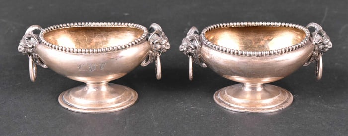 Pair of Ball Black & Co 950 Silver Salt Cellars