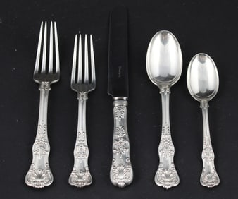Tiffany Sterling Silver "English King" Pattern Flatware