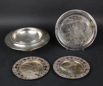 Four Silver Plated Table Articles